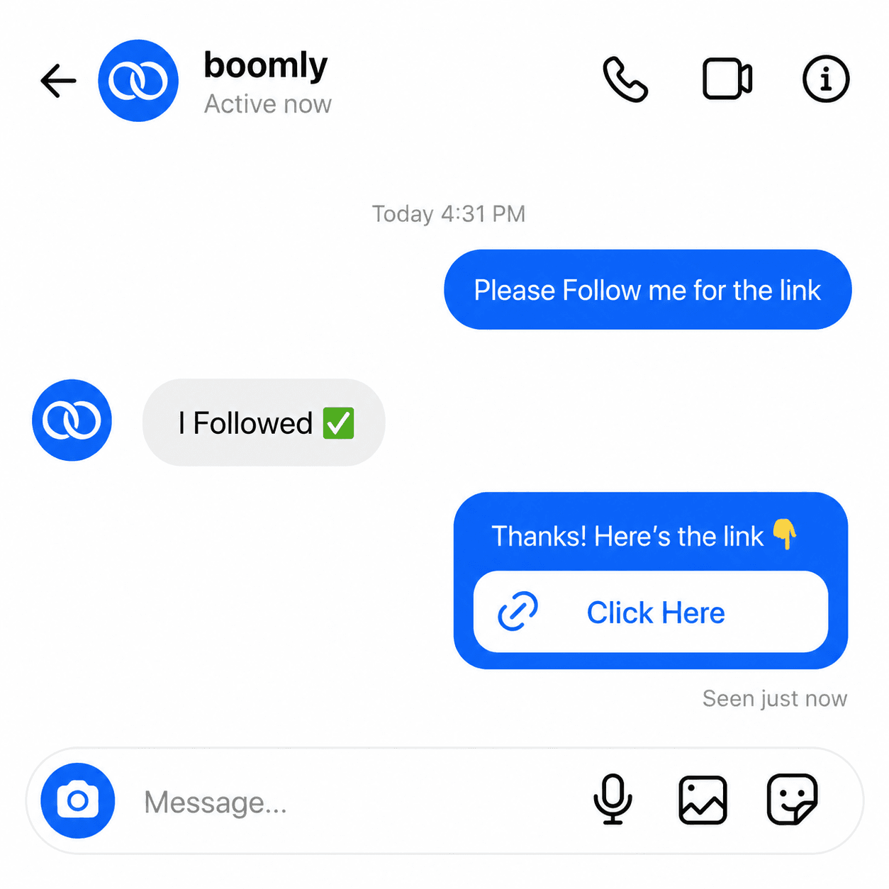 Ask for Follow